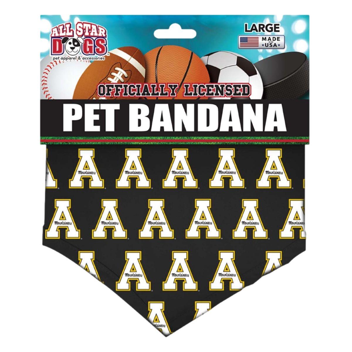 All Star Dogs Repeat Block A Pet Bandana App State Campus Store